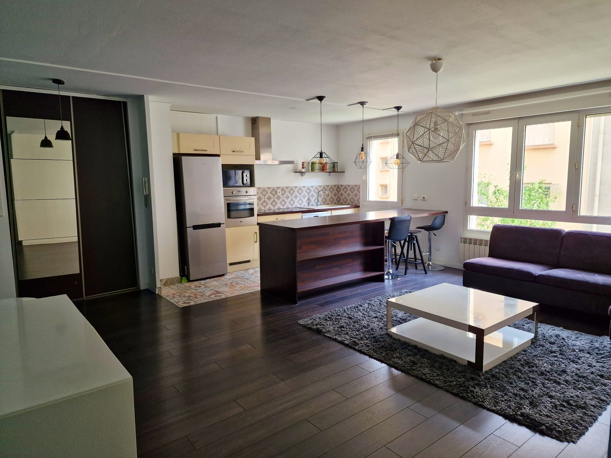 Charpennes T3 rénové idealement situé dans un très bel environnement