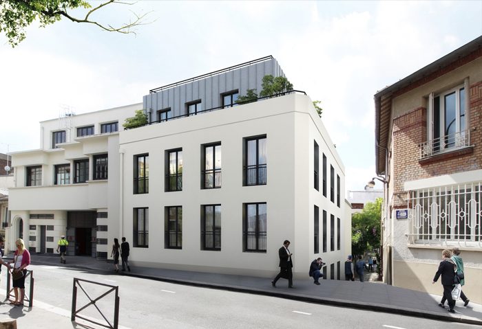 PARIS 75020 : Appart de stand 73,55 m² + balcon 7,90 m² + jardin sur le toit 17,05 m². Prix 999.000 Euros